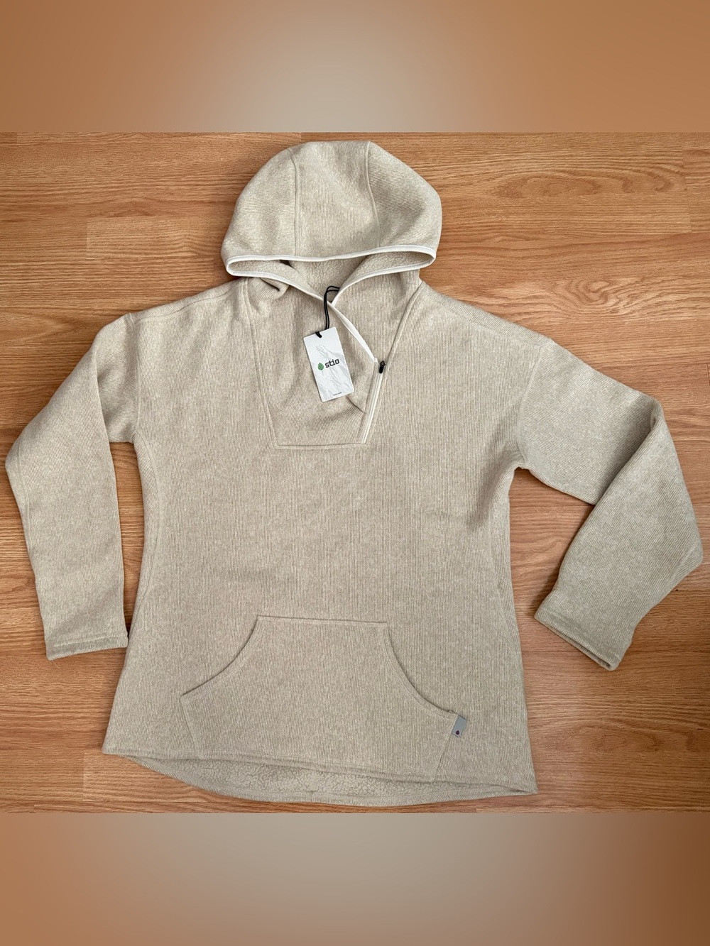 Stio Sweetwater Fleece Hoodie - Womens XL - Mountain Goat Heather - NWT